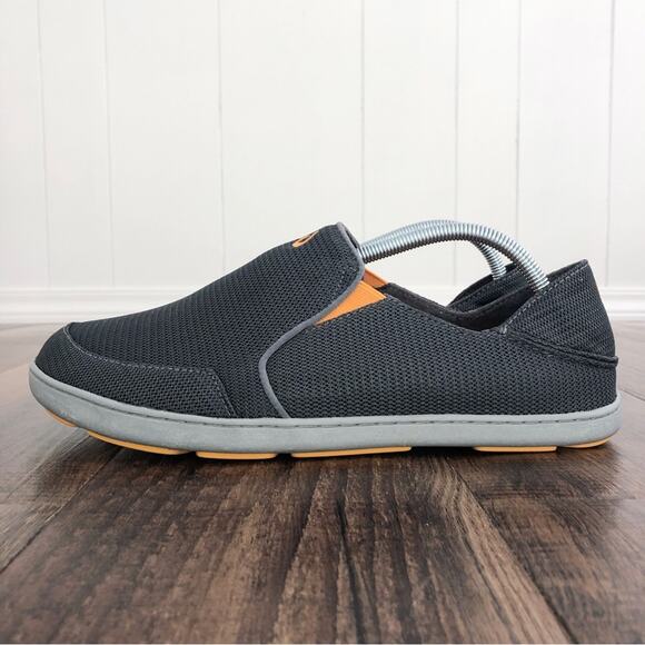 Olukai Nohea Mesh Slip On Shoes ** Size 9 & 10 (different sizes) ** Gray Orange - Picture 2 of 15